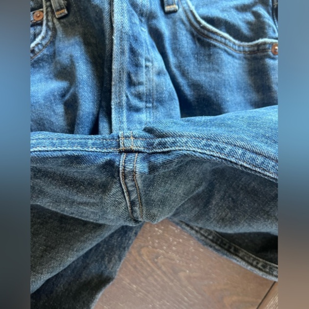 AGOLDE Nico High Rise Slim‎ Fit Button Fly in Subdued A093C-1046 Size 24 - Picture 8 of 12